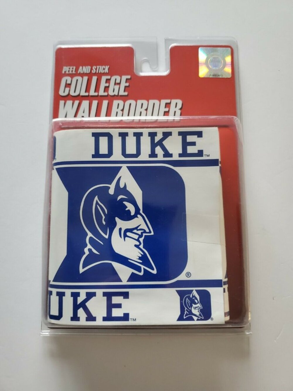 DUKE BLUE DEVILS NCAA PEEL & STICK WALLPAPER BORDER. NEW